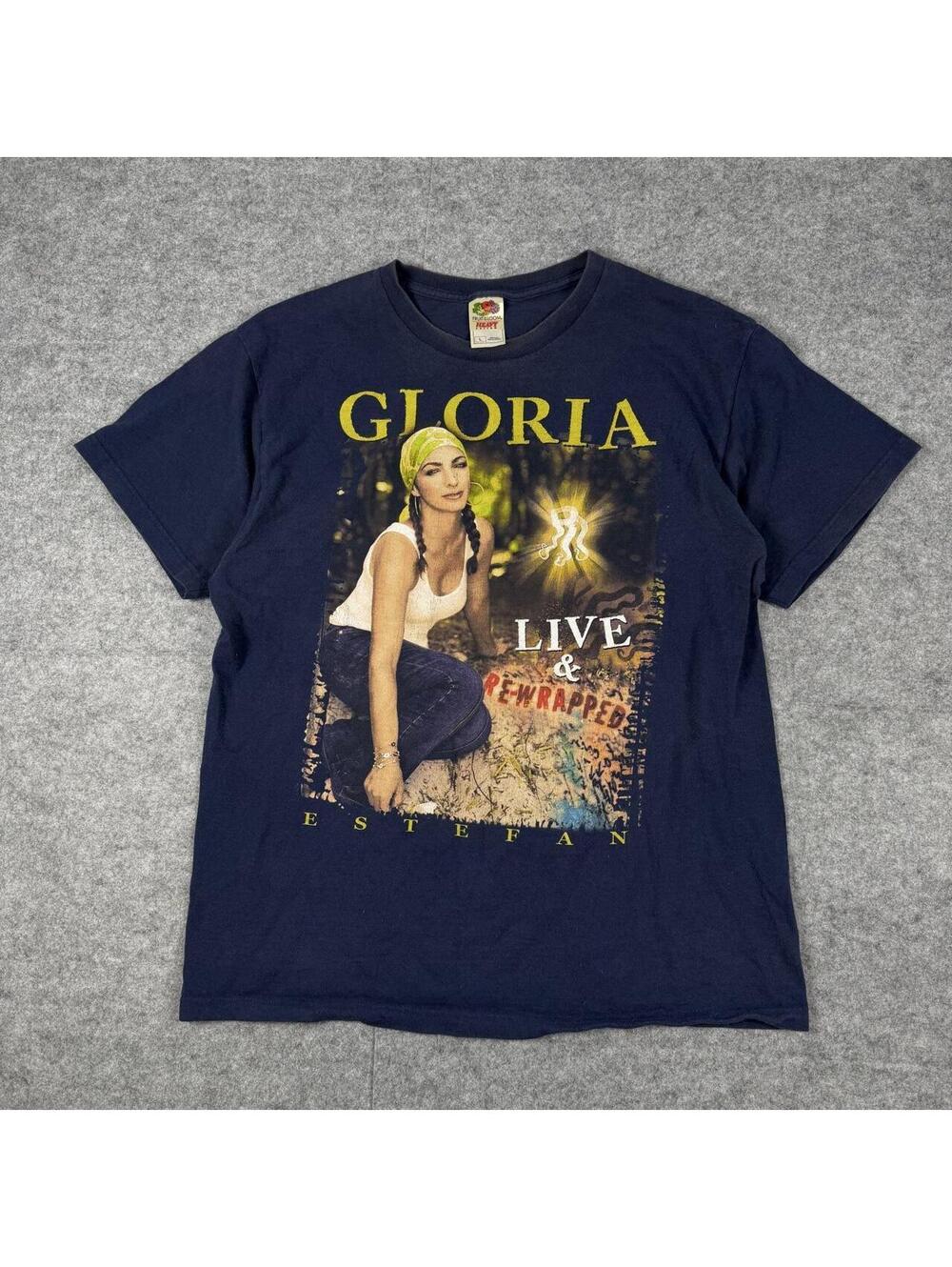Vintage 2004 Gloria Estefan Tour Live & Re-wrapped T-Shirt Men Size XL